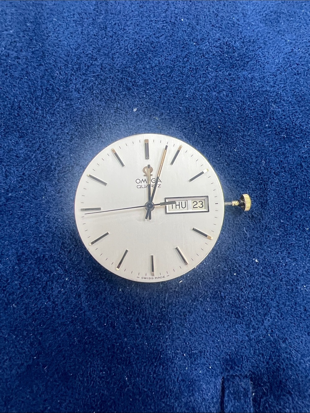Omega Silver Dial with Day-Date Display dial